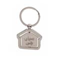 Home Shape Name Metallic Keychain - Image 4