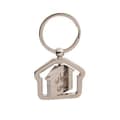 Home Shape Name Metallic Keychain - Image 3