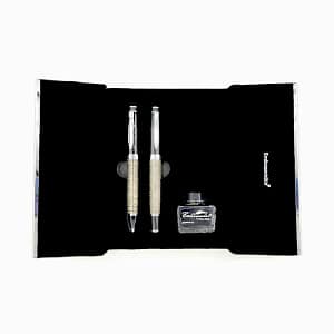 Embassador World Map Fountain Pen & Ball Pen Set