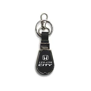 Oval Metallic Keychain