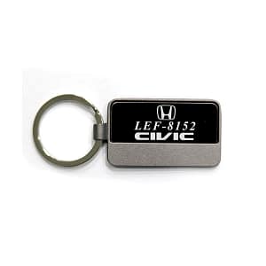Grey Prism Metallic Keychain