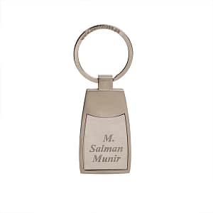 Biker’s Name Metallic Keychain