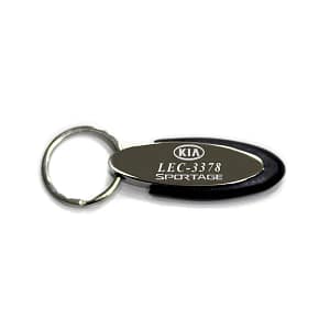 Crown Metallic Car Number plate keychain