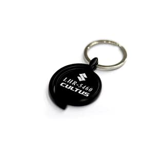 Number Plate Black Matt Slingshot Keychain