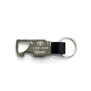 Number Plate Torch Metallic Keychain