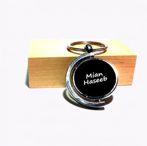 Slingshot Metallic Keychain With Engraved Name - Image 3