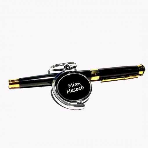 Slingshot Metallic Keychain With Engraved Name - Image 2