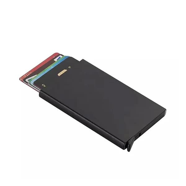 Slim Minimalist Credit Card Holder For Men and Women Metal Case - Image 2