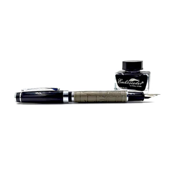 Embassador World Map Fountain Pen & Ball Pen Set - Image 6