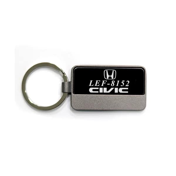 Grey Prism Metallic Keychain