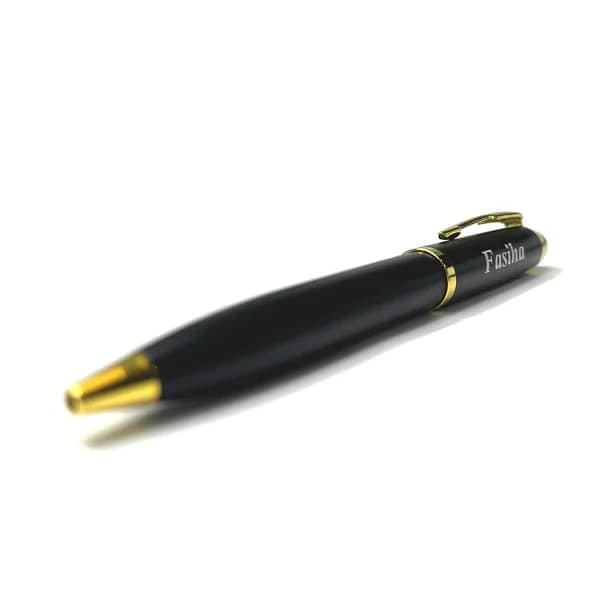 Classic Matt Black Ball Pen With Engrave Name - Image 5