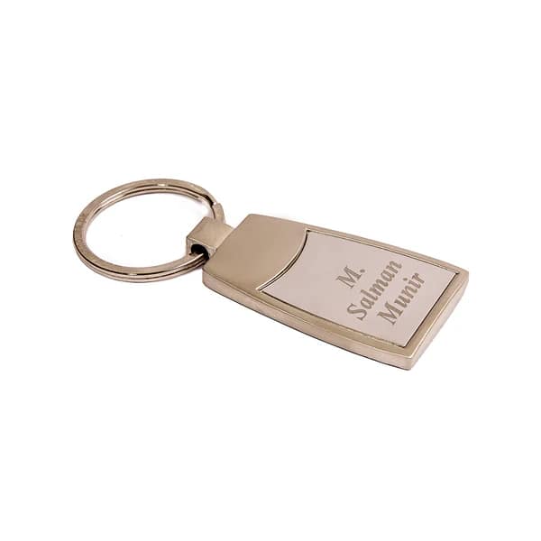 Biker’s Name Metallic Keychain - Image 2