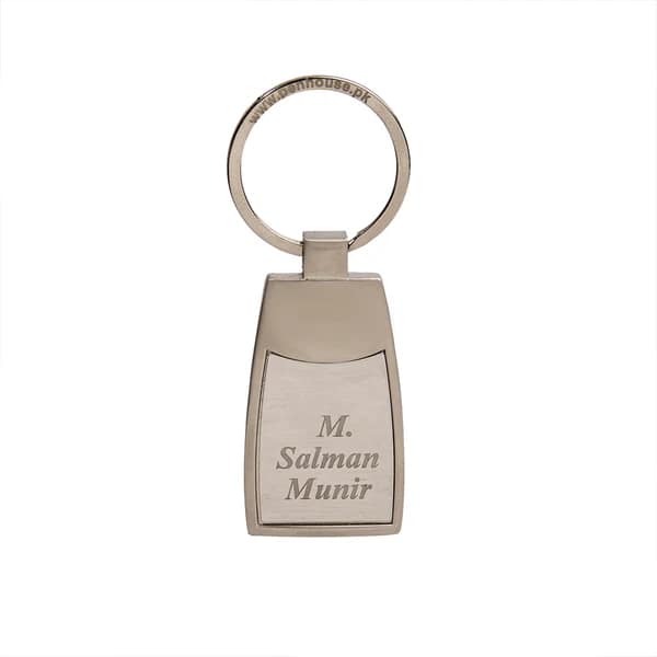 Biker’s Name Metallic Keychain