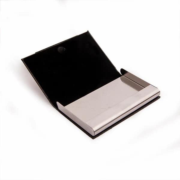 Luxury Leather Texture Visiting Card Holder | Engraved Name - Image 2