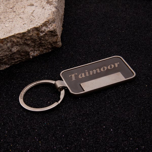 Travel Enthusiast's Name Metallic Keychain - Image 3