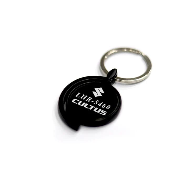 Number Plate Black Matt Slingshot Keychain